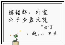 嫁错郎，外室公子全靠父凭子贵全本资源（沈幼薇姬越）全文免费阅读无弹窗大结局_沈幼薇姬越最新章节列表（嫁错郎，外室公子全靠父凭子贵）