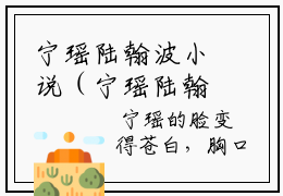 宁瑶陆翰波小说（宁瑶陆翰波）全文免费阅读_宁瑶陆翰波小说精彩在线赏析