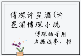傅琛许星湄(许星湄傅琛小说)全文免费阅读无弹窗大结局(许星湄傅琛小说全文大