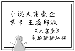 小说大富豪全章节  王磊邱淑珍全本免费阅读