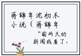 蒋锦年沈初禾小说（蒋锦年沈初禾）免费阅读全文无弹窗大结局_蒋锦年沈初禾免费阅读无弹窗小说_小说笔趣阁