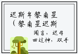 迟斯年黎南星（黎南星迟斯年）全文免费阅读无弹窗大结局_迟斯年黎南星_笔趣阁