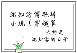沈知念傅观辞小说（穿越算命：双向奔赴的精神病们）免费阅读_沈知念傅观辞小说免费阅读-笔趣阁