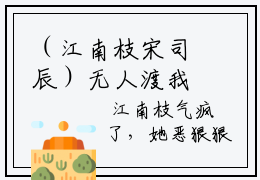（江南枝宋司辰）无人渡我过情关宋司辰全文免费阅读无弹窗大结局_无人渡我过情关宋司辰最新章节列表笔趣阁（江南枝宋司辰）