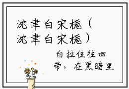 沈聿白宋栀（沈聿白宋栀）知乎小说-沈聿白宋栀小说大结局免费阅读