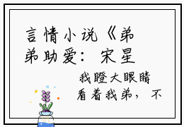 言情小说《弟弟助爱：宋星月姜斯宴》全文在线阅读弟弟助爱：宋星月姜斯宴小