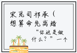 宋觅司祁承（想算命先离婚）全文免费阅读无弹窗大结局_宋觅司祁承最新章节列表_笔趣阁（想算命先离婚）