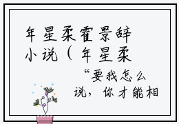 年星柔霍景辞小说（年星柔霍景辞）全文免费阅读无弹窗大结局_(年星柔霍景辞)年星柔霍景辞小说免费阅读无弹窗最新章节列表_笔趣阁（年星柔霍景辞）