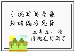 小说时间是最好的偏方免费在线阅读-小说主角叫骆靳言凌语槐的小说完整版免费读全文