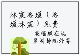 沐宸洛媛（洛媛沐宸）免费阅读无弹窗-小说沐宸洛媛大结局全文免费阅读
