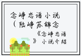 念峥恋语小说（陆峥苏锦念）全文免费阅读无弹窗_念峥恋语最新章节列表（陆峥苏锦念）