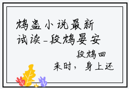 鸩蛊小说最新试读_段鸩晏安是（鸩蛊）_笔趣阁（鸩蛊）