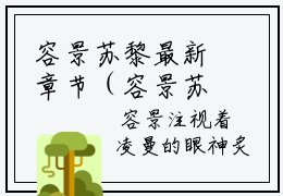 容景苏黎最新章节（容景苏黎）全文免费阅读无弹窗大结局_容景苏黎免费阅读