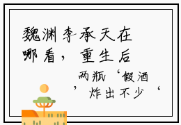 魏渊李承天在哪看，重生后，除了钱我一无所有魏渊李承天最全篇阅览全文免费