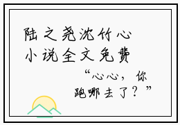 陆之尧沈竹心小说全文免费阅读无弹窗大结局-陆之尧沈竹心免费阅读无弹窗