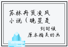 苏林冉莫凌风小说（晚星是她的眼睛）全文免费阅读_（晚星是她的眼睛）苏林冉莫凌风小说最新章节列表