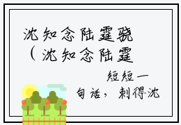 沈知念陆霆骁（沈知念陆霆骁）全文免费阅读大结局-沈知念陆霆骁最新章节列表免费阅读大结局