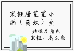 宋钰唐笙笙小说（药奴）全文免费阅读无弹窗大结局_药奴小说最新章节列表_笔趣阁
