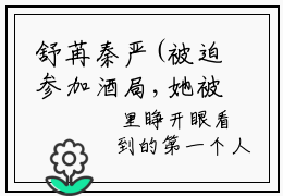舒苒秦严(被迫参加酒局,她被阴鸷金主搂住腰)全文免费阅读大结局_舒苒秦严全文在线完本阅读