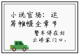 小说官场：运筹帷幄全章节， 陆羽刘云峰免费阅读全文