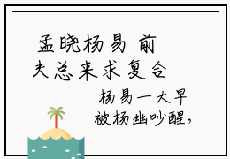  孟晓杨易 前夫总来求复合全文免费阅读