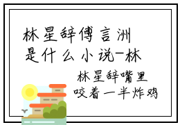 林星辞傅言洲是什么小说-林星辞傅言洲免费小说在线阅读