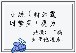 小说（封云霆时繁星）愿为你摘星精选片段阅读-小说愿为你摘星免费版最新更新阅读