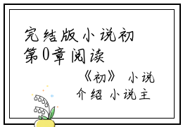 完结版小说初第0章阅读