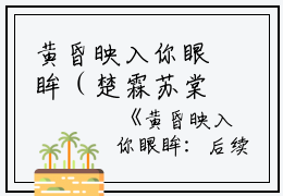 黄昏映入你眼眸（楚霖苏棠棠：结局+番外）完结阅读无弹窗大结局_(楚霖苏棠棠)最新章节列表_笔趣阁（黄昏映入你眼眸：结局+番外）