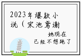 2023年爆款小说（宋池鸢谢瑾傅）主角宋池鸢谢瑾傅全文在线完本阅读