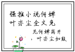 强推小说何婵叶亦尘全文免费阅读无弹窗大结局-小说何婵叶亦尘是完整版在线