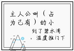 主人公叫（占为己有）的小说（盛屿川温虞）免费阅读最新章节列表_笔趣阁