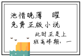 池惜晚薄璟曜免费正版小说完整版阅读-池惜晚薄璟曜最新章节在线阅读