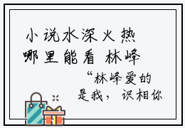 小说水深火热哪里能看 林峰已完结全集大结局
