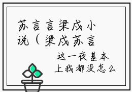 苏言言梁戍小说（梁戍苏言言）全文免费阅读无弹窗大结局_苏言言梁戍小说免费阅读_笔趣阁（梁戍苏言言小说）