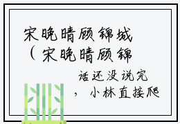 宋晚晴顾锦城（宋晚晴顾锦城小说免费阅读）全文在线阅读无弹窗大结局（宋晚