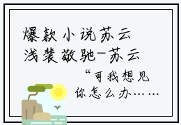 爆款小说苏云浅裴敬驰-苏云浅裴敬驰全文免费阅读无弹窗