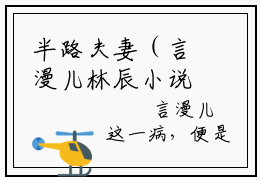 半路夫妻（言漫儿林辰小说）在线阅读全文-言漫儿林辰小说免费阅读完结版全文