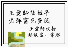 王爱龄陆韶平无弹窗免费阅读 王爱龄陆韶平大结局无删阅读_笔趣阁