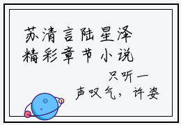 苏清言陆星泽精彩章节小说_天生一对最新更新阅读