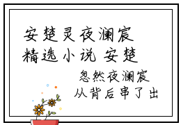 安楚灵夜澜宸精选小说 安楚灵夜澜宸全文在线赏析