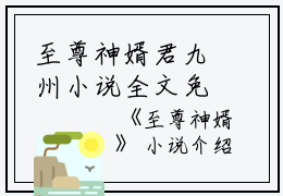 至尊神婿君九州小说全文免费阅读