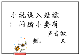 小说误入婚途：闪婚小妻有点甜完整版阅读-（夏怜星姜智霆）误入婚途：闪婚小妻有点甜美文欣赏