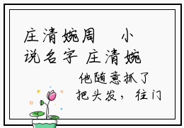 庄清婉周燊小说名字 庄清婉周燊在线阅读无删去广告精彩章节手机内在线试读