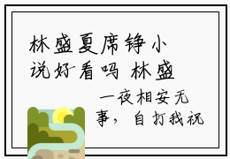 林盛夏席铮小说好看吗 林盛夏席铮已完结全集大结局