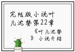 完结版小说叶儿沈婪第22章阅读