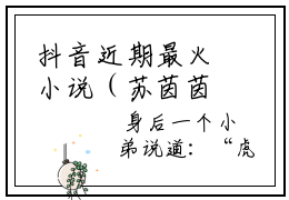 抖音近期最火小说（苏茵茵贺霆舟）免费阅读-苏茵茵贺霆舟全文完本大结局阅读