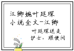 江卿婉叶廷琛小说全文-江卿婉叶廷琛免费无弹窗在线阅读