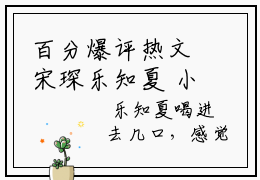 百分爆评热文宋琛乐知夏 小说宋琛乐知夏全文无删减版