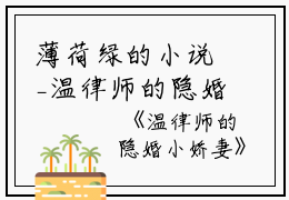薄荷绿的小说_温律师的隐婚小娇妻温家人,向宋梨,温氏小说阅读